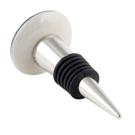 Sea Green Fish Ceramic Wine Bottle Stopper